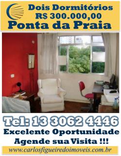 Santos: Oportunidade 2 Dormit&oacute;rio, com Dependencia completa, Ponta da Praia, Santos , sp 1