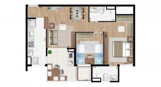 Santo Andr&eacute;: Apartamento 02 Dormit&oacute;rios 64 m&sup2; em Santo Andr&eacute; - Vila Curu&ccedil;&aacute;. Condom&iacute;nio P&aacute;tio Boulevard. 4