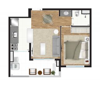 São Paulo: Portal Centro da Even Apartamentos de 1, 2 e 3 dormitórios de 39 a 71 metros quadrados 17