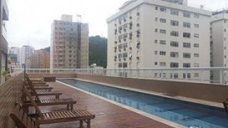 Santos: Apartamento Novo na Pomp&eacute;ia em Santos 02 Dormit&oacute;rios sendo 1 su&iacute;te lazer completo h&aacute; duas quadras da Praia Condominio Colours 2