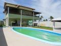 Cama&ccedil;ari: Jacu&iacute;pe, Casa de praia de 7/4 sendo 6 su&iacute;tes, varanda, piscina, com  vista para o mar.