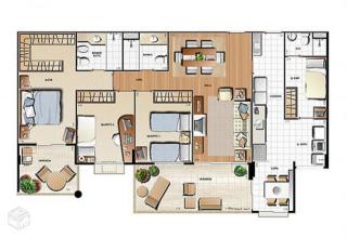 Rio de Janeiro: Apts e Cobts. no Le Parc 4