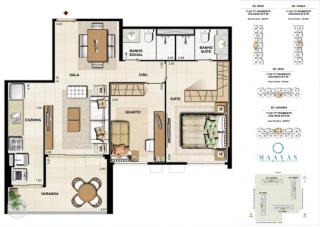 Rio de Janeiro: Apts 2 e 3 qtos Maayan Cidade Jardim 3