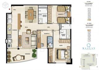 Rio de Janeiro: Apts 2 e 3 qtos Maayan Cidade Jardim 5