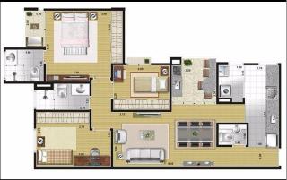 Santo Andr&eacute;: Apartamento 3 Dormit&oacute;rios 2 Vagas 86 m&sup2; em Santo Andr&eacute; - Vila Valpara&iacute;so. 16