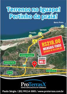 Fortaleza: Lotes no Centro do Iguape, com parcelas fixas! 1