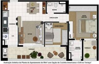 Santos: Apartamento 2 dormitórios com vista mar 3