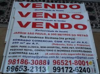 S&atilde;o Paulo: JARDIM S&Atilde;O PAULO - SOBRADO COMERCIAL, PARA CL&Iacute;NICA OU ESCRIT&Oacute;RIO, MUITAS SALAS 1