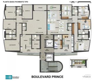 Jaboatão dos Guararapes: Apto 4 quartos, 2 suítes, 137 m², em Boa Viagem - Boulevard Prince 5