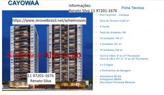 S&atilde;o Paulo: Lan&ccedil;amento 150m&sup2; e 100m&sup2; Cayowa&aacute; 3 ou 4 dorms  Setin Bartira Jo&atilde;o Ramalho 1