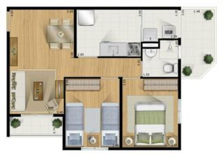 São Paulo: Ótima Oportunidade Limão! Apartamento novo, 2 qts, 1 vaga, pronto para morar! 3