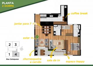 S&atilde;o Paulo: Apartamento em santo andr&eacute; de 78,00m&sup2; com 1,2 ou 3 dorms (suite) 3