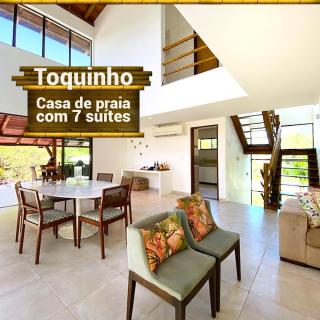Ipojuca: Casa na praia a venda, Toquinho, 408 m&sup2; 7 su&iacute;tes, piscina privativa. 2