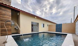 Itanha&eacute;m: Casa t&eacute;rrea nova com piscina e espa&ccedil;o Gourmet - 3 dorm., Cibratel 2 - Litoral Sul de S&atilde;o Paulo. Apenas 550 metros da praia! 1